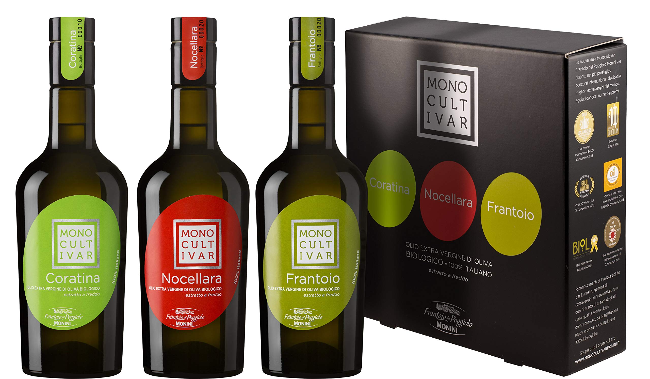 Monini Olio Extra Vergine Bio Monocultivar Nocellara 100% Italiano, 1 x 500 ml - 5
