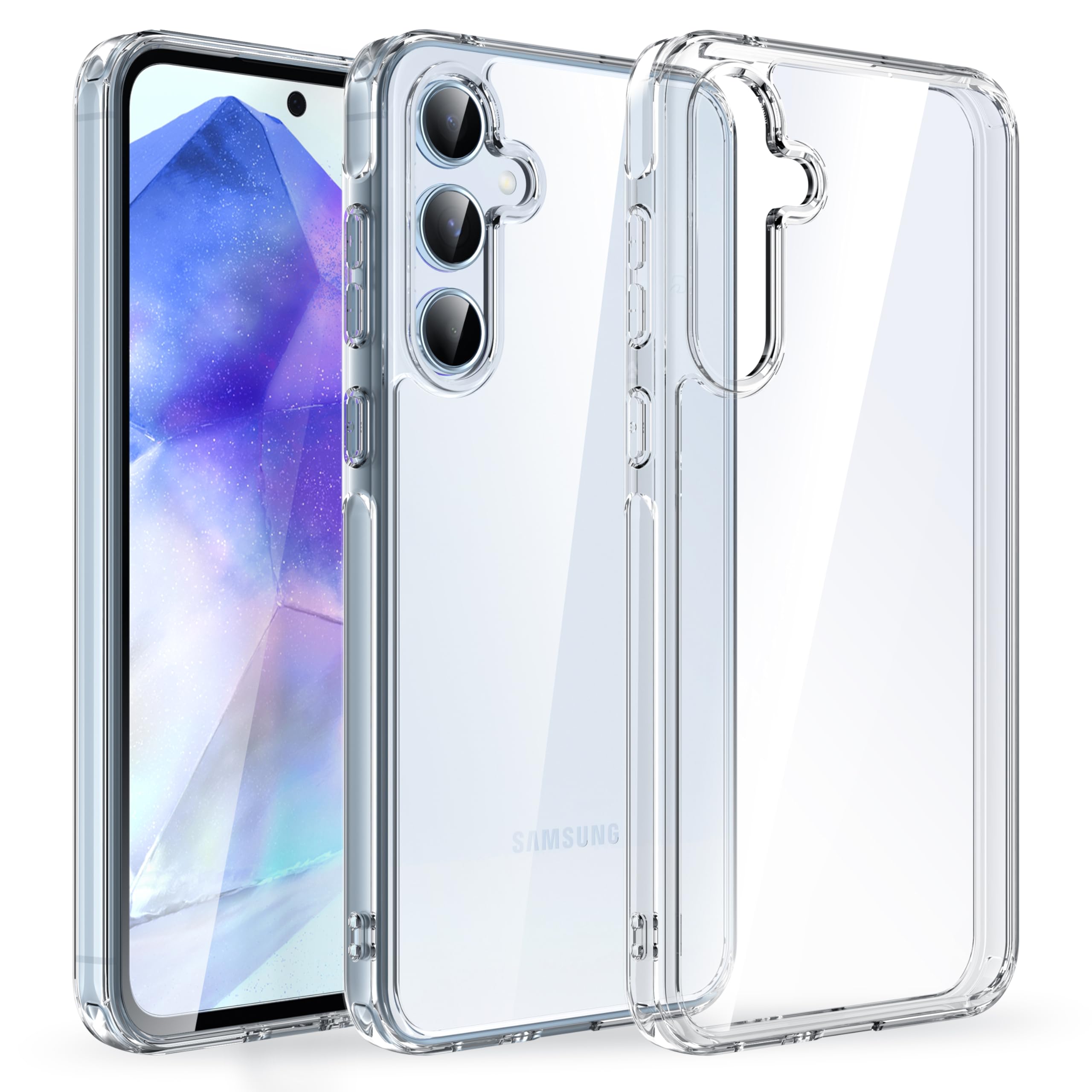 Amazon.co.jp: Galaxy A55 5G ケース クリア 耐衝撃 米軍MIL規格取得