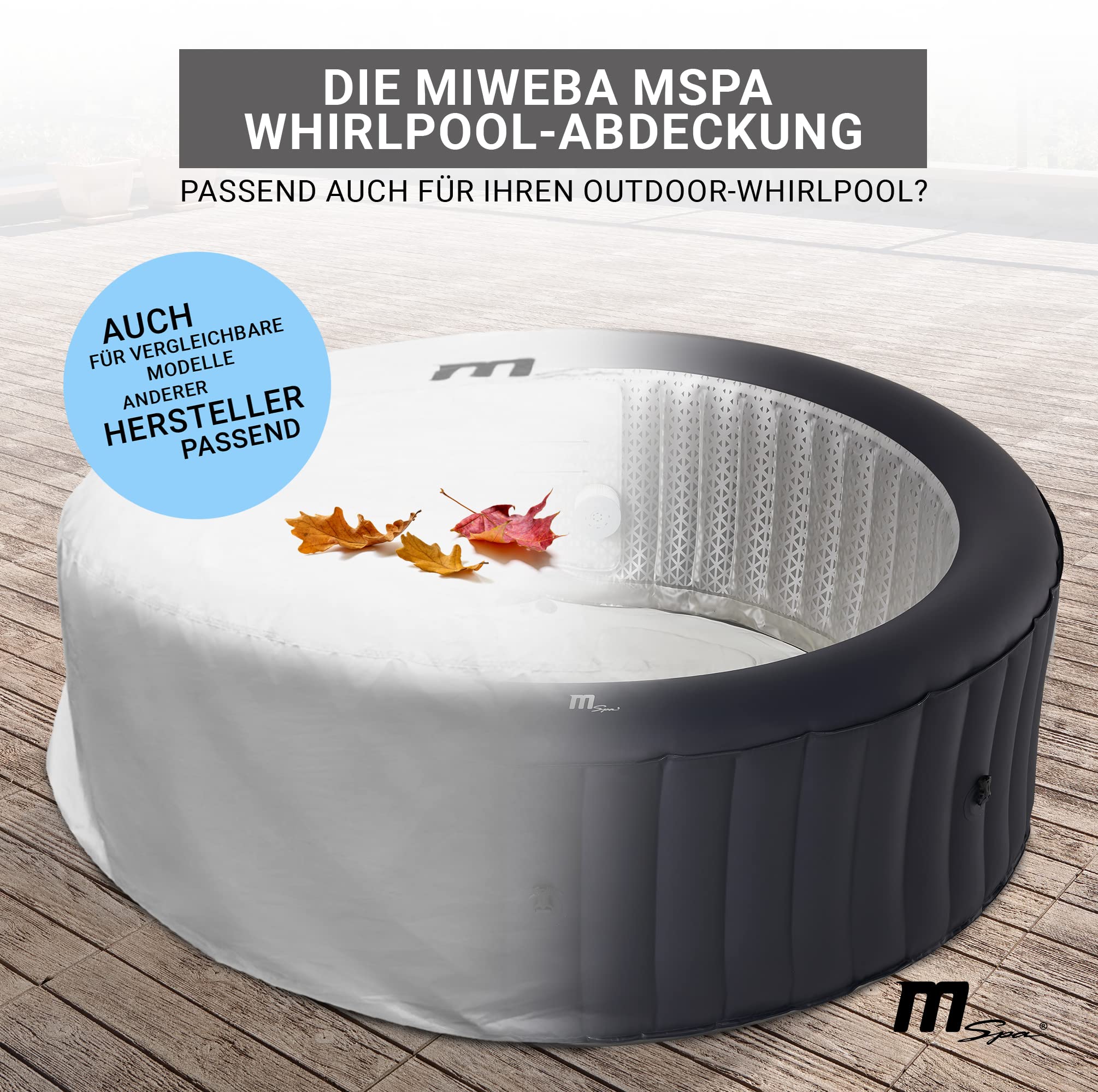 Miweba MSpa Abdeckhaube Pool B9300107 / B0302923 (190 x 190 x 70 cm)