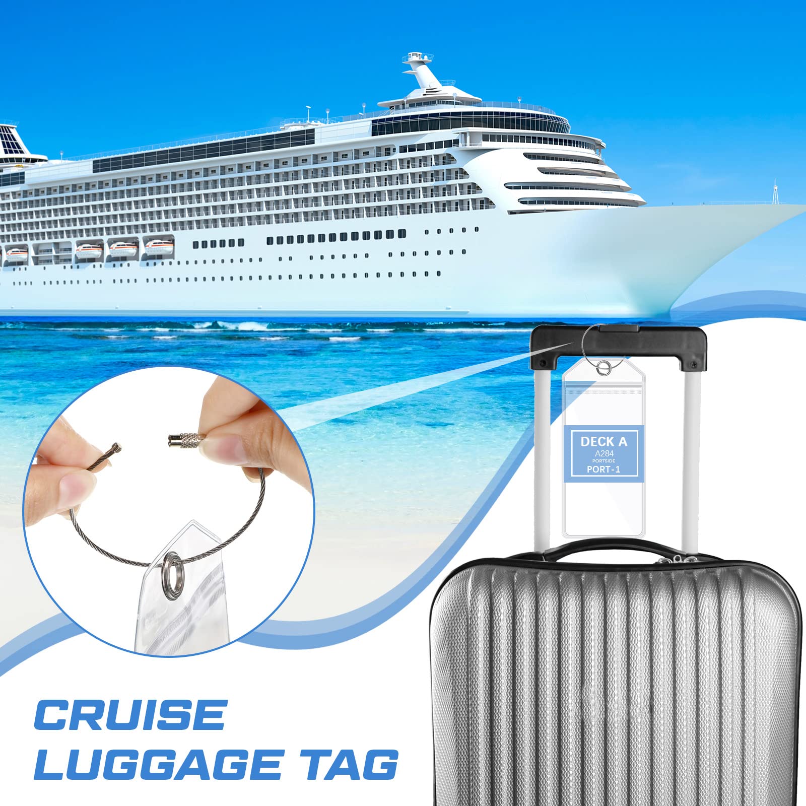 El Kit De 9 Accesorios De Crucero Incluye 4 Etiquetas De Equipaje De