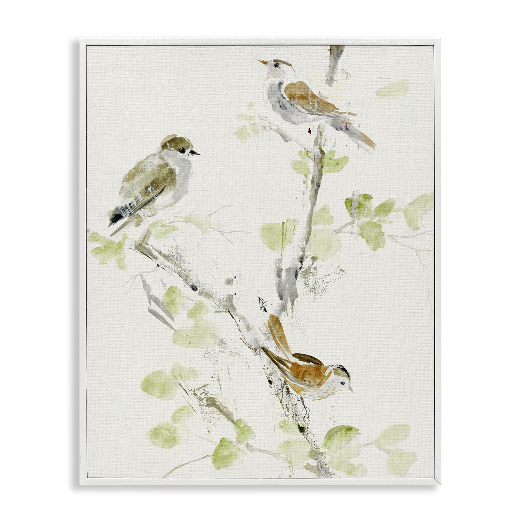 Stupell Industries 'Delicate Feathers Abstraction', Framed Giclee Art, White, 11 x 14 Inches, Easy to Hang and Sturdy, Made in USA, by Lorenzo Collective