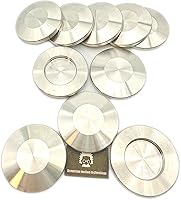 Vista 4 de KF50 NW50 ISO-KF50 Brida de tapa de brida brida ciega en blanco (paquete de 4 piezas)