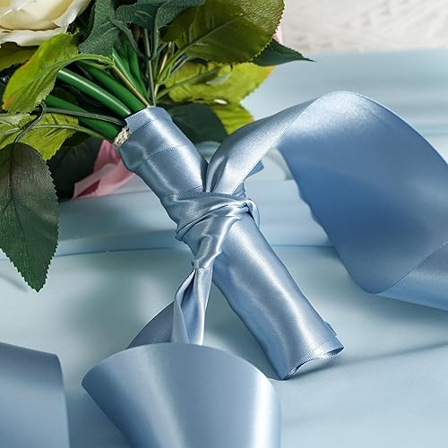 Vista 173 de MEEDEE Orange Satin Ribbon - 1.5 inch Double Faced Satin Ribbon, 50 Yards - Neon Tangerine - For Christmas, Thanksgiving, Halloween, Weddings