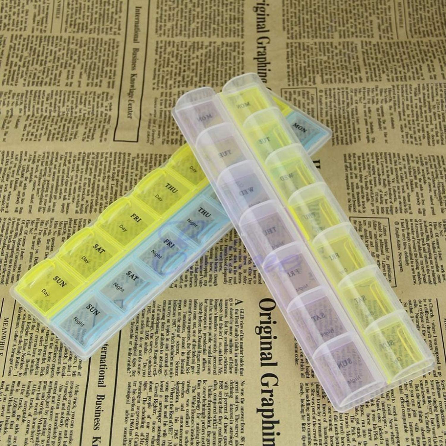 Shakuntla Lifestyles 14 Days a Week Tablet Pill Medicine Box Holder Storage Organizer Container Case(Multi Color)2-image-7