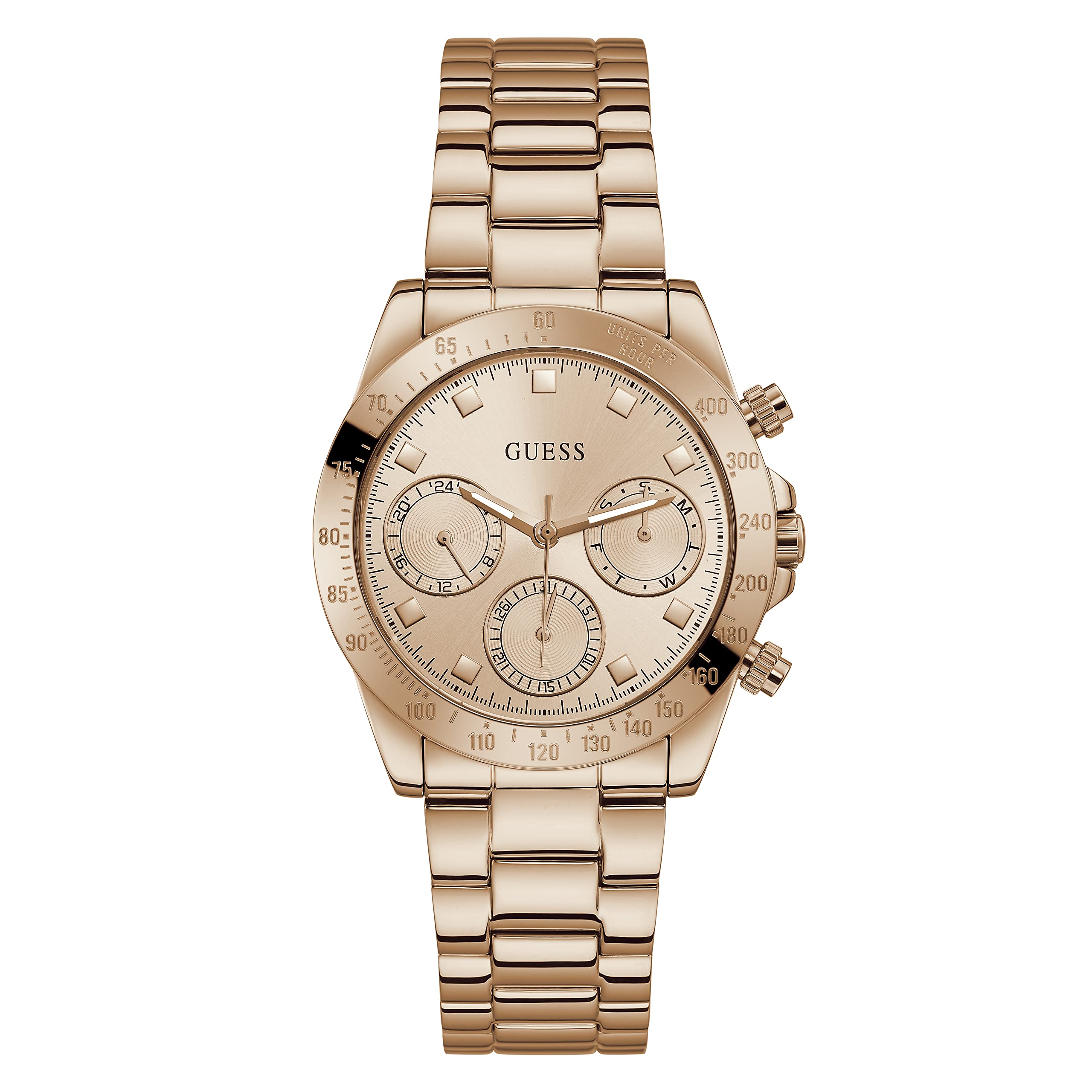 GUESSGUESS US Women's Rose Gold-Tone Multifunction Watch