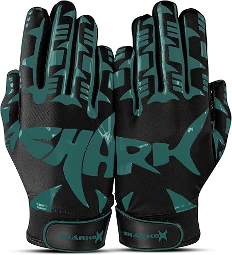 Non-Slip Football Gloves, Wide Receiver Gloves with High Grip, Perfect Sizes for Adult & Youth Football Gloves Men Enhanced Performance & Ultimate