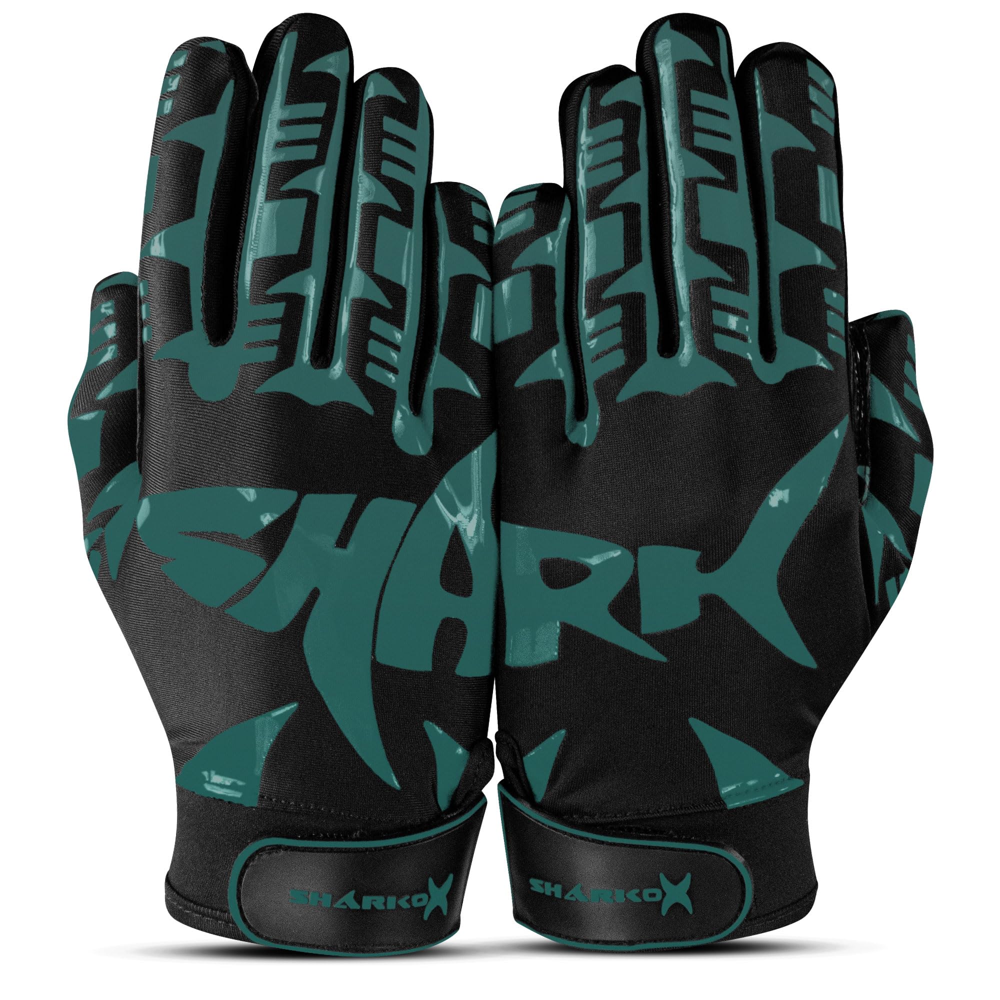 SHARKOX Non-Slip Tacky Football Gloves Ball Feel Sensation, Football Receiver Gloves in Youth, Adult, and Kid Sizes, Ultra Sticky Silicone Strong Palm