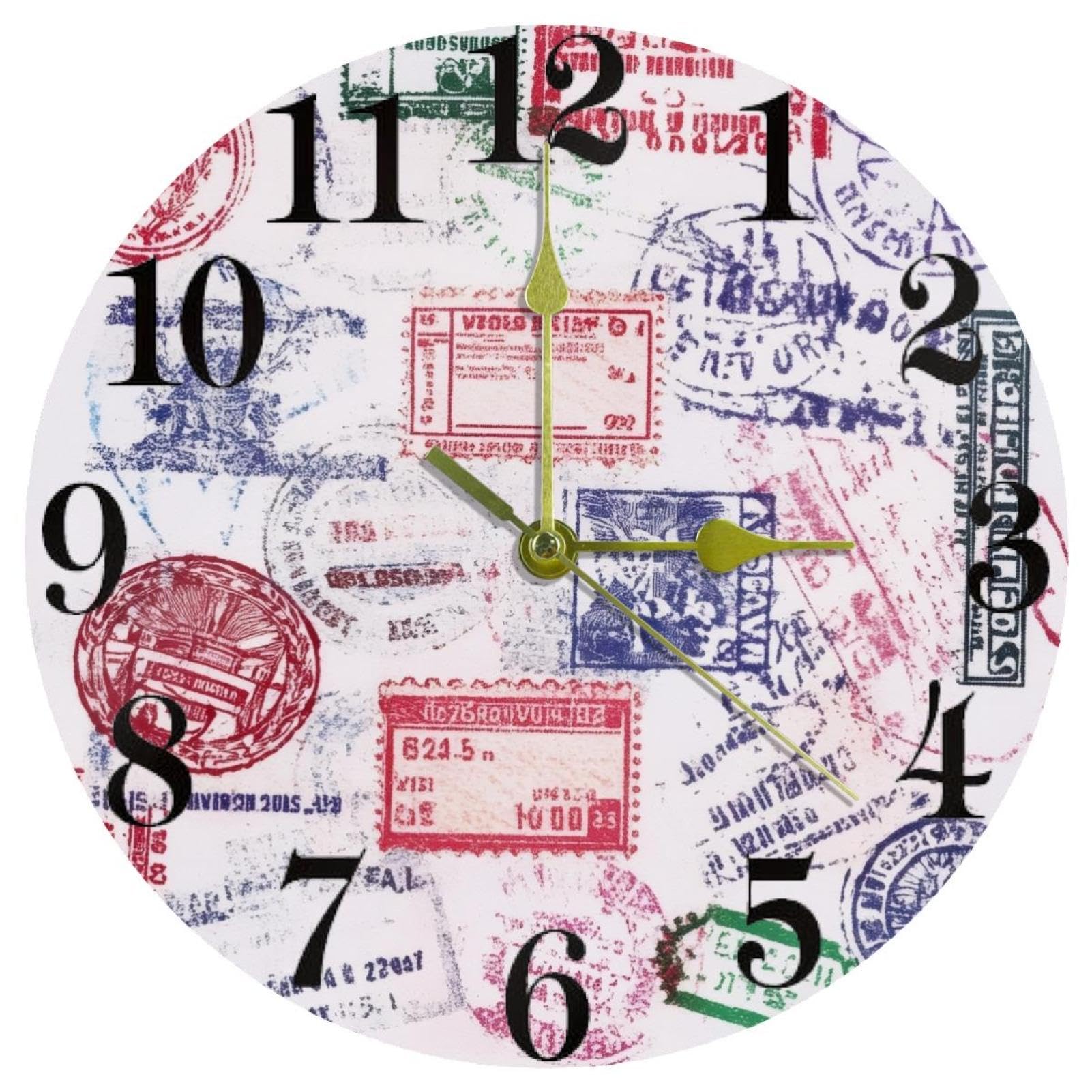 Horloge murale de voyage pour cuisine et école garantissant un espace d'étude calme