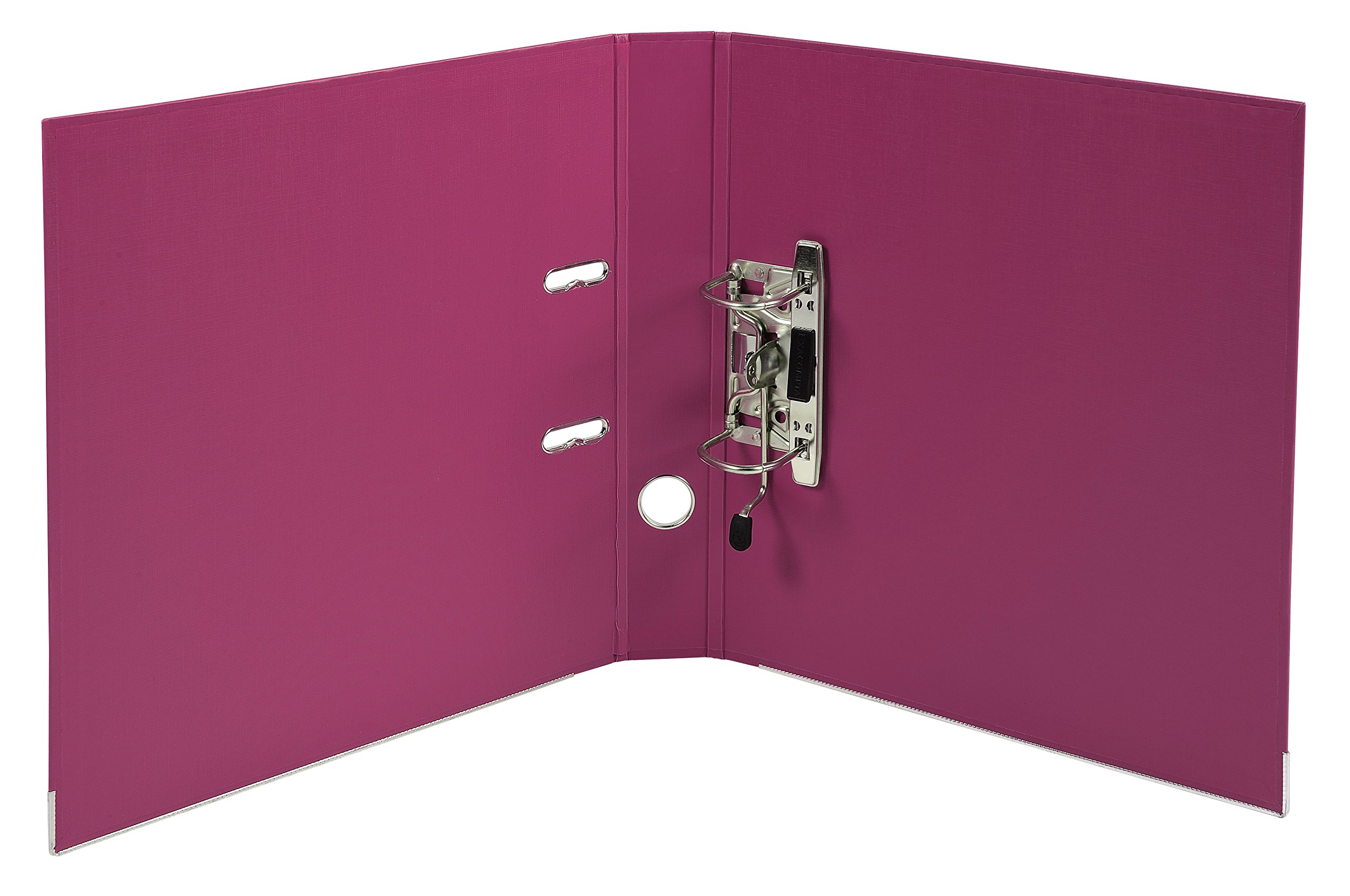 Exacompta 53147E 10er Pack Premium Kunststoff-Ordner Prem´Touch. 5 cm schmal DIN A4 MAXI Ringordner Aktenordner Briefordner Büroordner Plastikordner Schlitzordner fuchsia