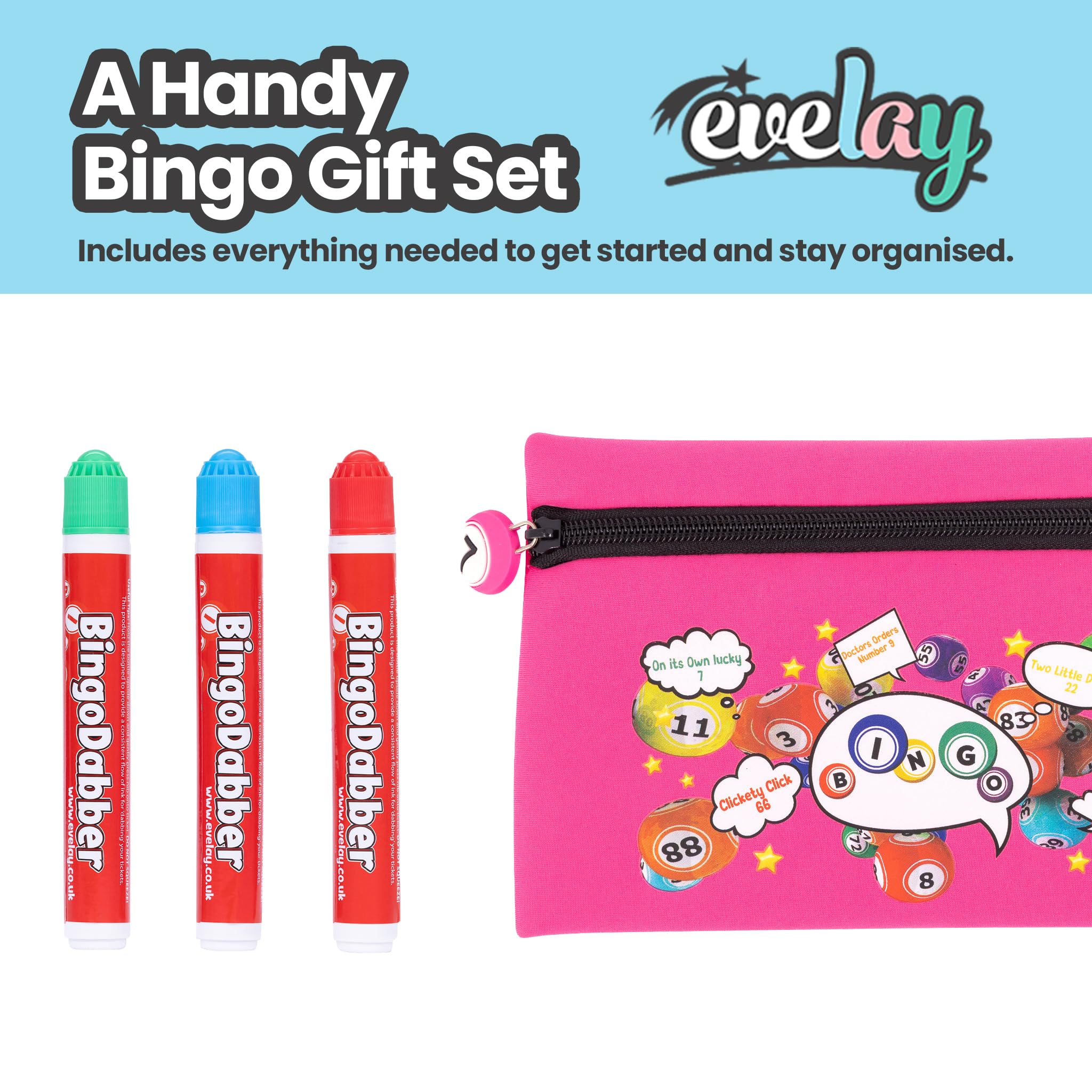 Bingo Dabber Case Holder Gift Set, Cerise - Image 2