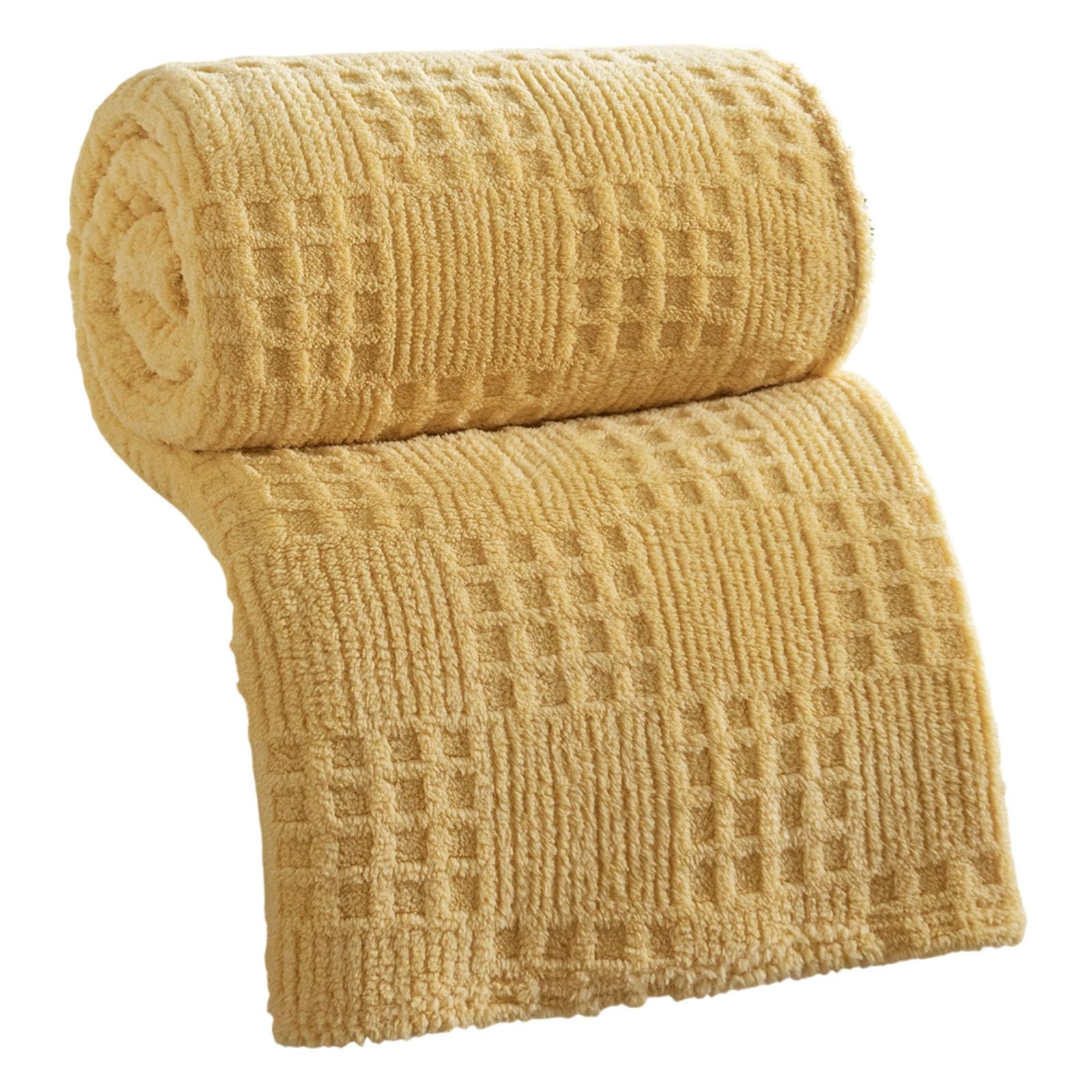 Emotional Support Blanket Yellow for Dogs, Soft Plush Polyester Dog Blanket, Blanket for Couch, Bed, Crate, Car, Machine Washable (Yellow, 70x100cm)