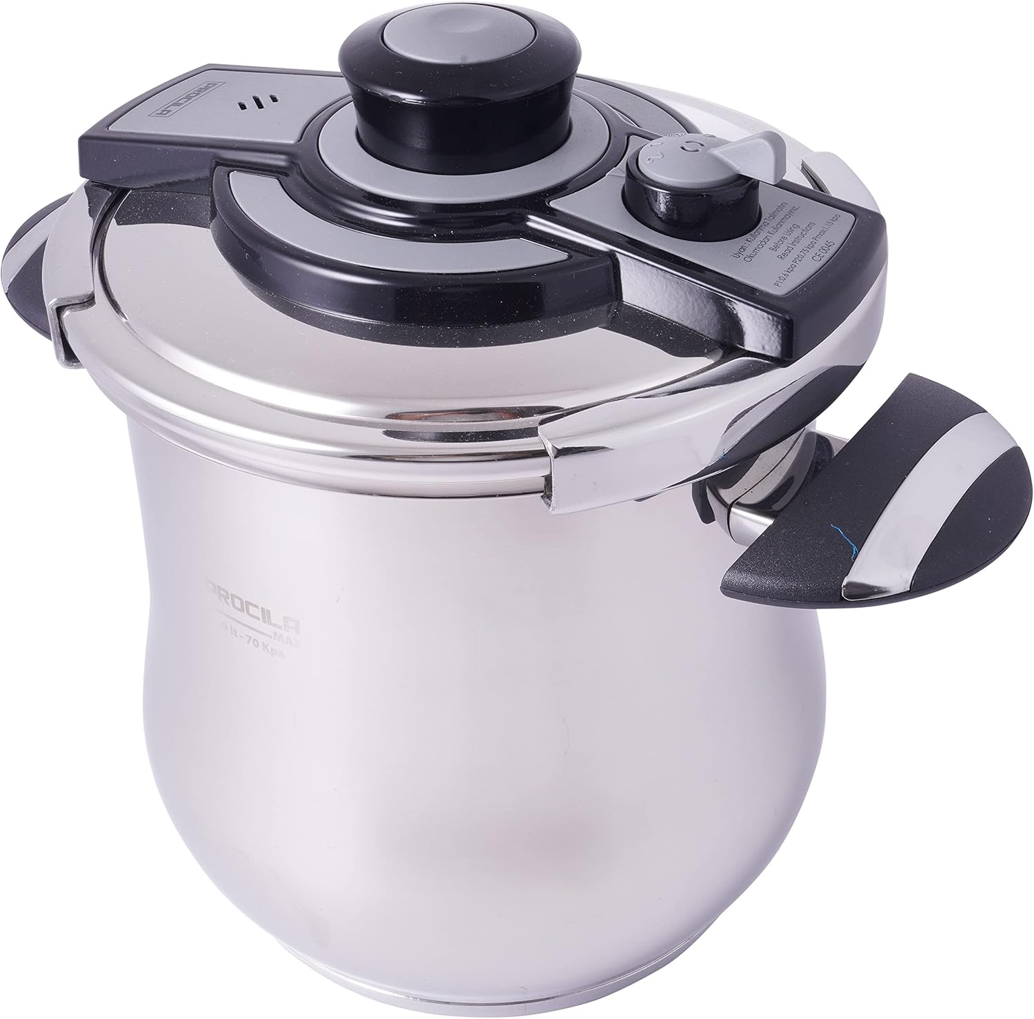 Procila Stainless Steel Pressure Cooker 9Ltr, Silver (Pr004) With