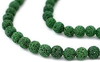 Vista 1 de TheBeadChest Cuentas de lava volcánica verde (0.315 in)