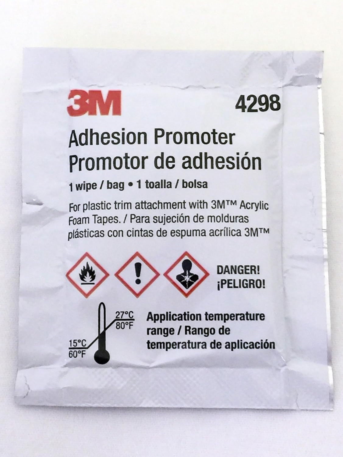 3M 4298 Adhesion Promoter, 25 Sponge Applicators (Choose 3, 5 or 25 Qty)