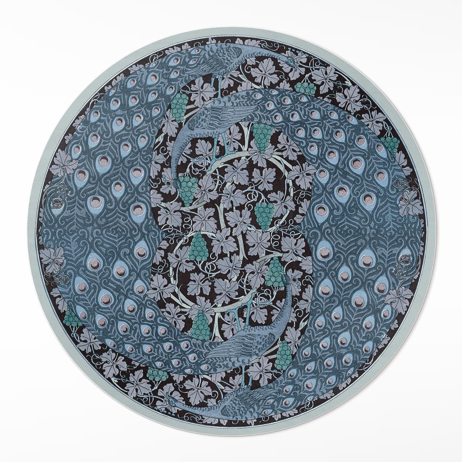 Tapis de sol cuisine et salon rond 100cm pour un intérieur chaleureux