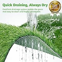 Vista 4 de Parche grande de hierba para perros, cajas de arena para perros, césped artificial para entrenamiento de mascotas, almohadilla lavable para orina