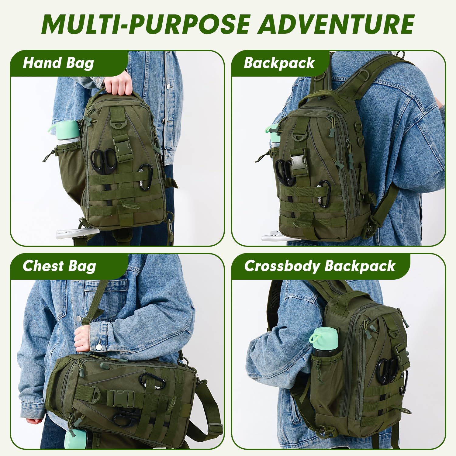 Aertiavty Mochila de pesca, bolsa de pesca con caja de aparejos, bolsa compacta para aparejos de pesca, mochila de aparejos de pesca con soporte para caña para deportes al aire libre, regalos de pesca