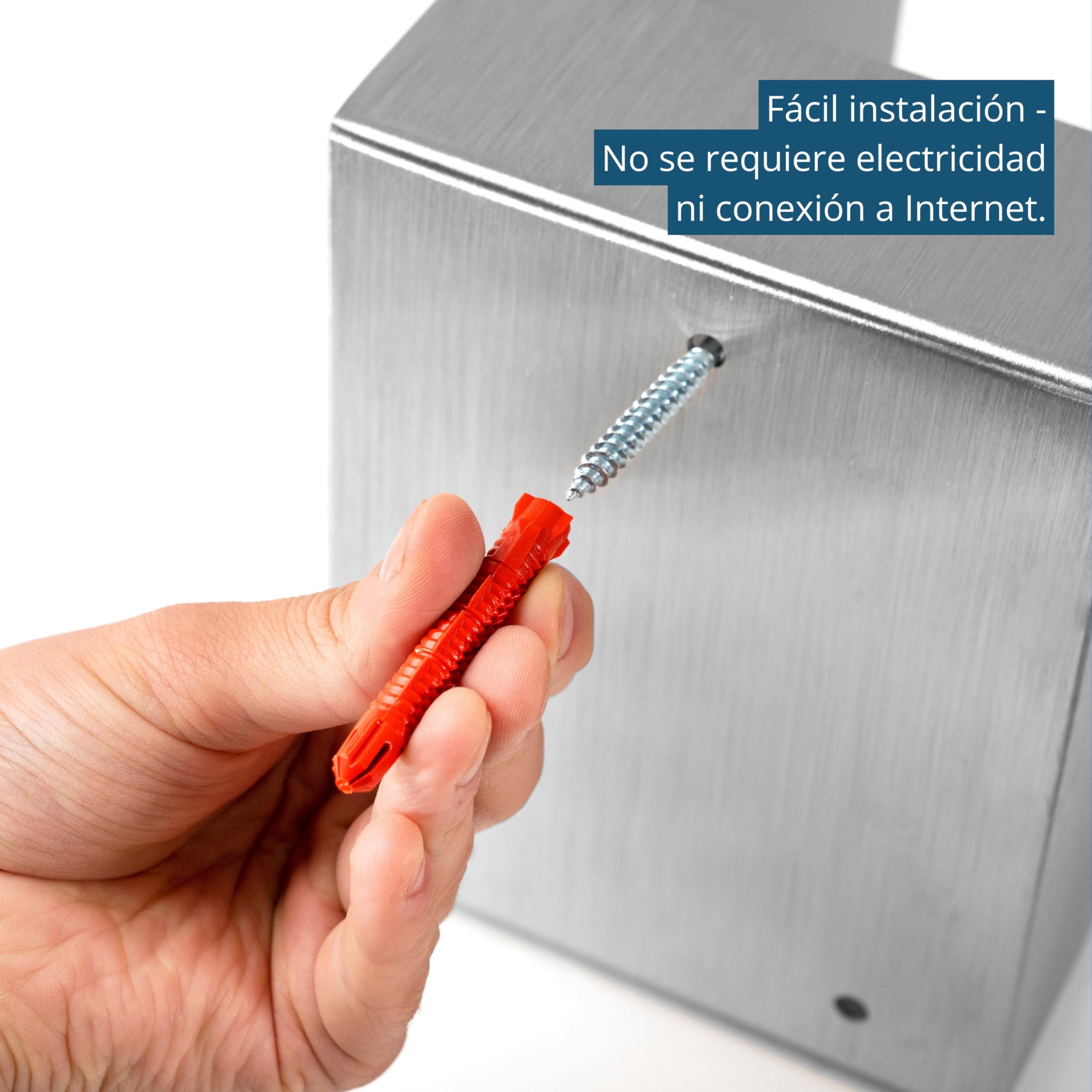 masunt Caja fuerte para llaves 1120 E Code | innovadora asignación de códigos online a distancia | caja fuerte electrónica para llaves de acero inoxidable macizo V2A Plata 17,9 x 13,8 x 8,9 cm