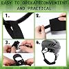Juego de 3 correas para barbilla de casco de fútbol Tradder con hebilla de un solo clic, 2 protectores de correa, kit de reparación compatible con casi todos los cascos de fútbol y hockey 7