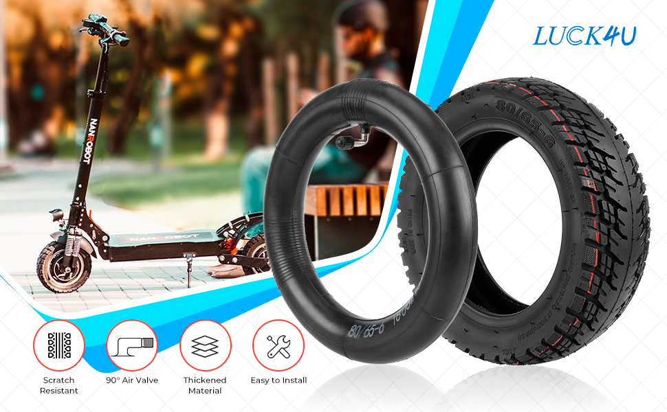 Amazon.com: LUCK4U (2 Pack) 80/65-6 Off Road Tire with Inner Tube