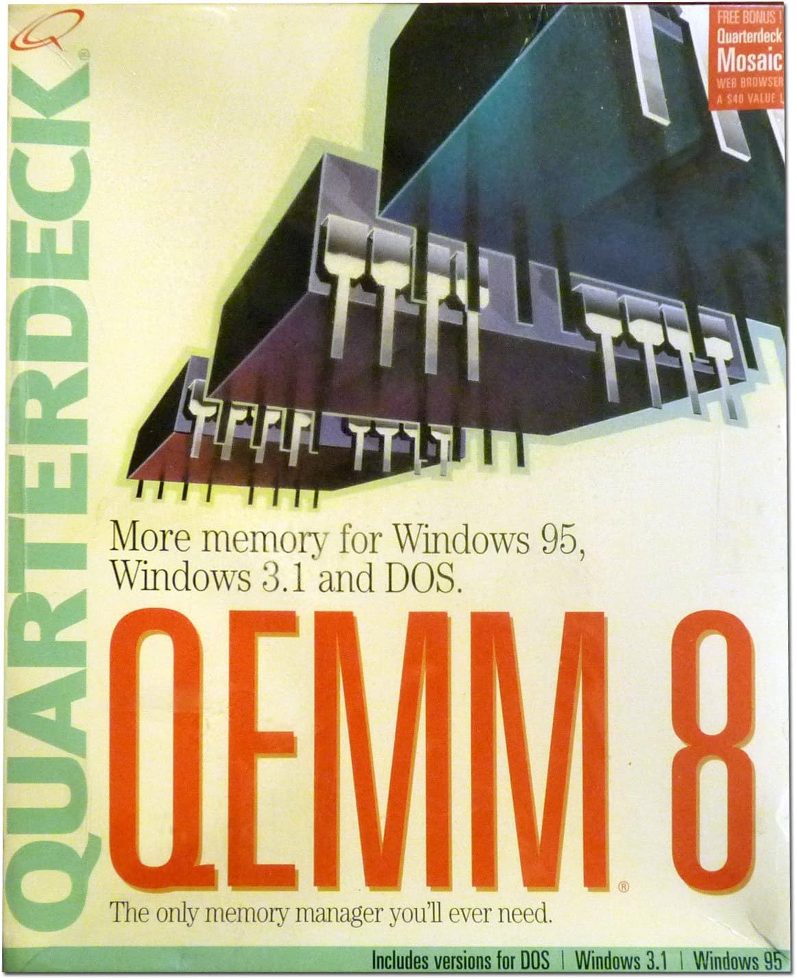 Amazon.com: Quarterdeck Qemm 8 More Memory for Windows 95, Windows 3.1 ...