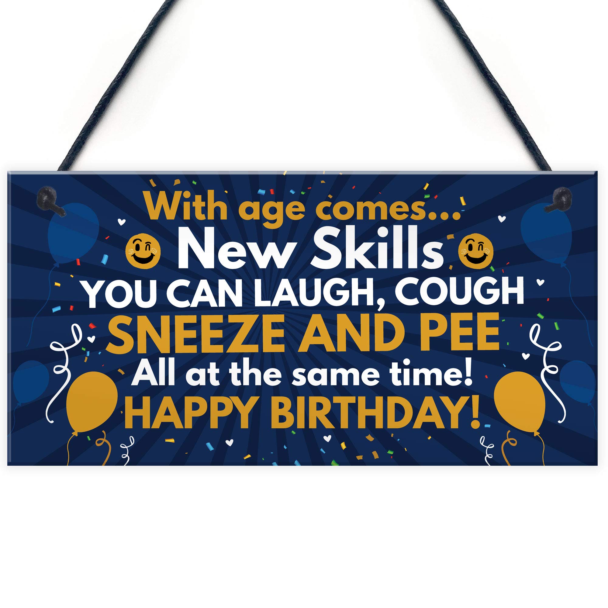 Red Ocean Funny 40th 50th 60th Birthday Gifts For Men Women Birthday Decorations Hanging Plaque Keepsake Gift
