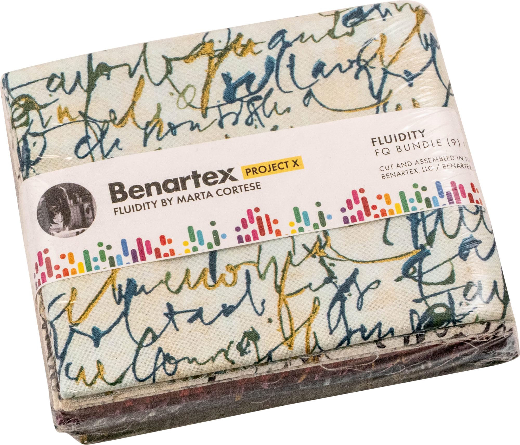 Marta Cortese Fluidity 9 Fat Quarters Benartex