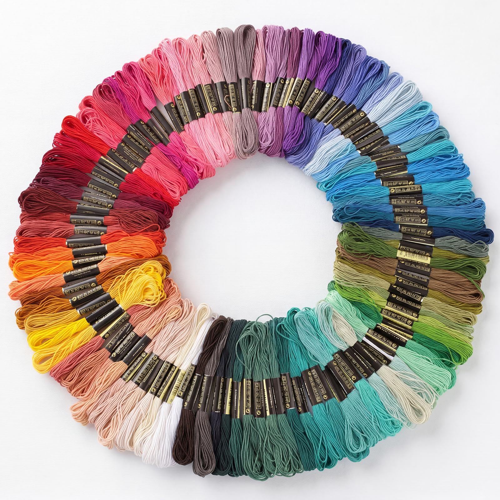Embroidery Threads, 100 Colors Cross Stitch Threads