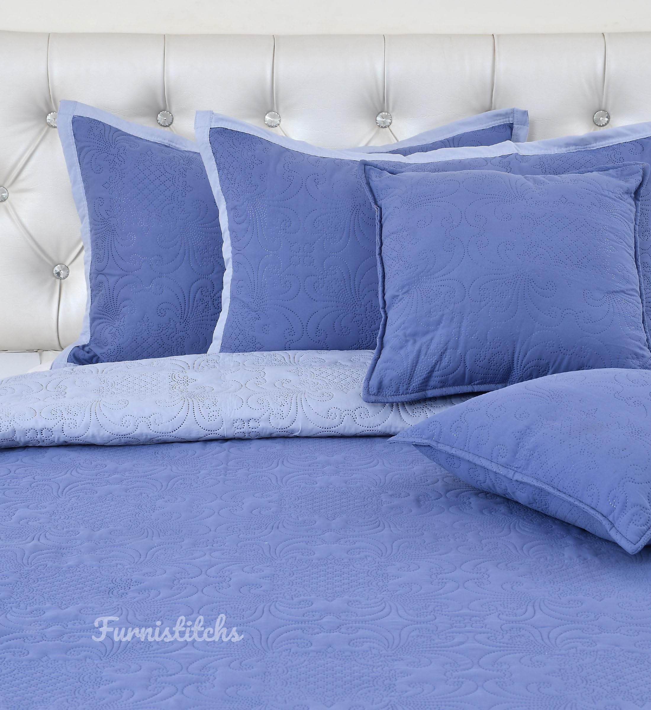 See full amazon price history chart for Furnistitchs Premium Ultrasonic Solid King Size Quilted Comforter Bedcover with 2 Pillow Covers | Quilt Bedspread King Size Bedsheet (Blueberry & Lavender with 2 Cushion Covers (5pc Set)) Furnistitchs Premium Ultrasonic Solid King Size Quilted Comforter Bedcover with 2 Pillow Covers | Quilt Bedspread King Size Bedsheet (Blueberry & Lavender with 2 Cushion Covers (5pc Set)) (B0D9FJ9NBN) Amazon Price History, Amazon Price Tracker