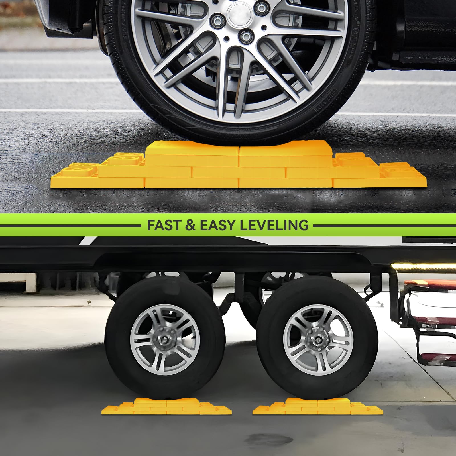 Snapklik.com : RV Leveling Blocks 24 Pack, Heavy Duty Camper Leveling ...