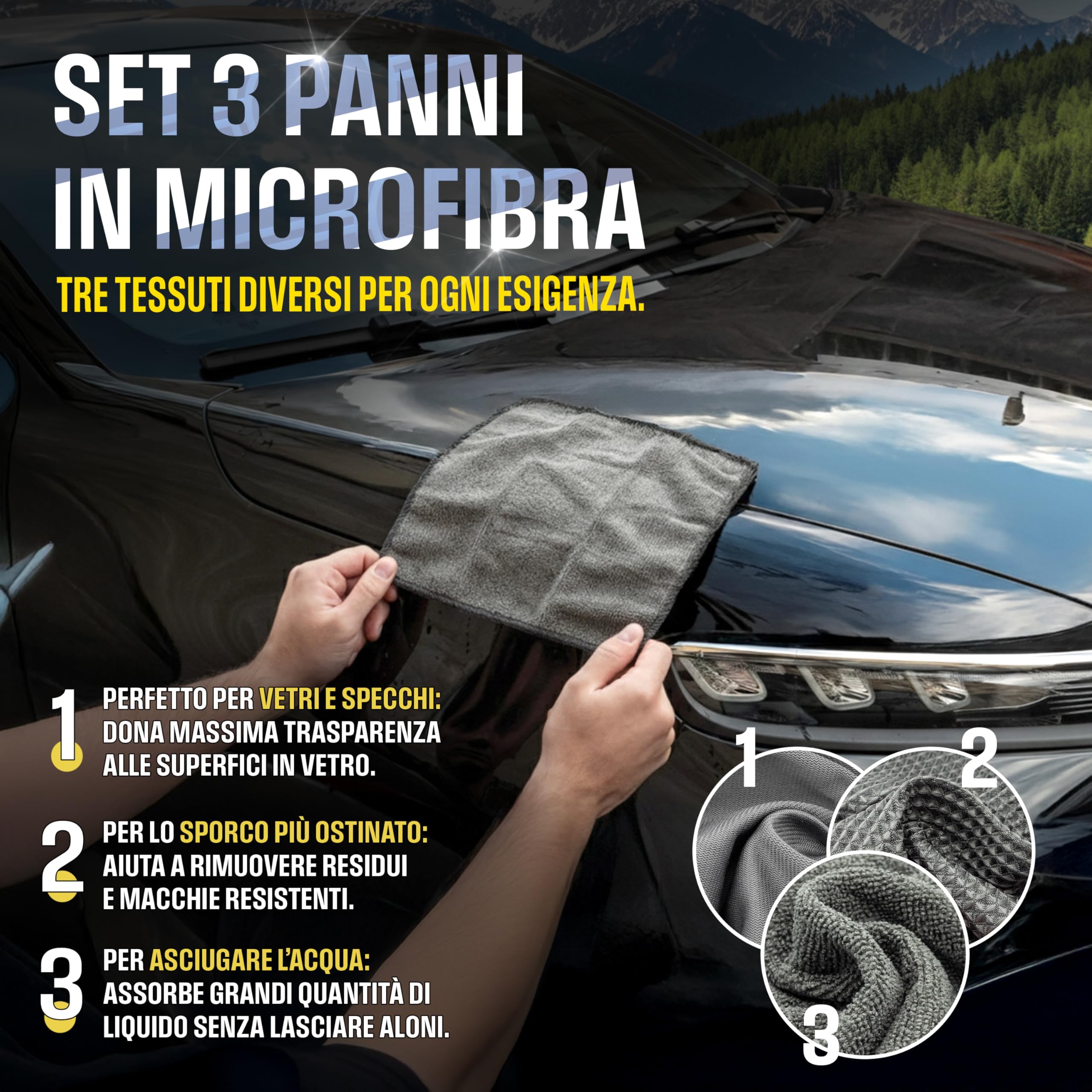 ArcadieMagic Kit Pulizia Auto Completo 9 in 1 con Borsa – Set Lavaggio Auto Interni ed Esterni Detailing - 5