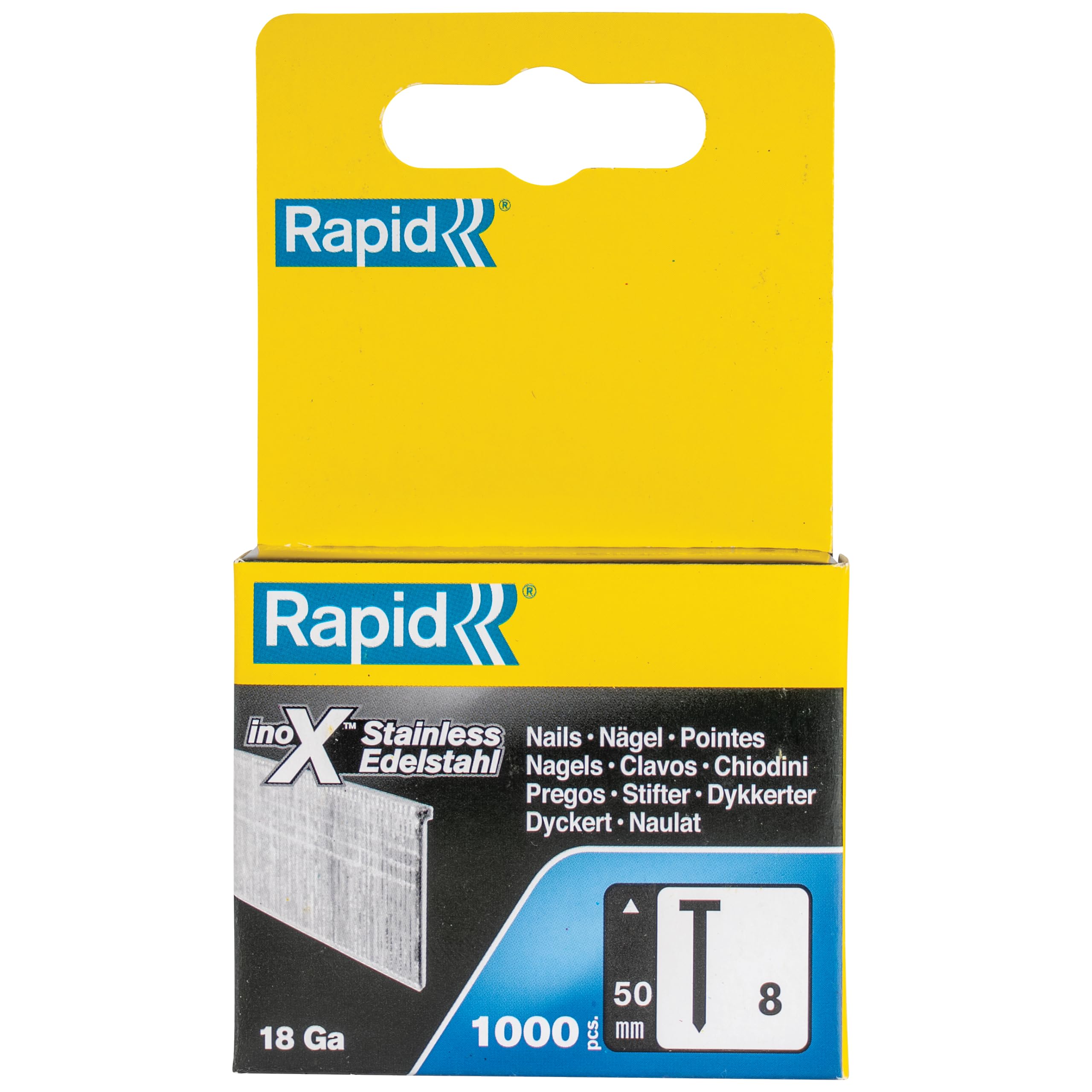 Rapid No. 8 Brad nail Stainless steel 50 mm 40303067