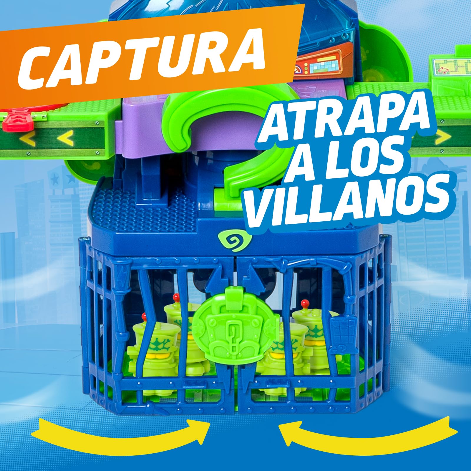 SUPERTHINGS KAZOOM Power – Enigma Tower. Torre de Enigma de la Serie de TV “Kazoom Power”. Contiene 1 Enigma Tower,1 Enigma Exclusivo,1 aeronave,1 prisión,1 catapulta,1 Disparador y 3 proyectiles — view 10