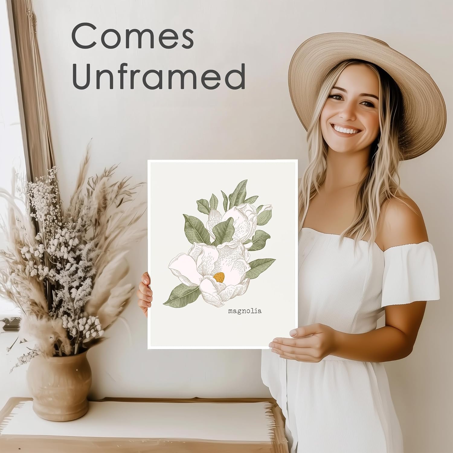 Vintage Botanical Wall Art Prints (Set of 6) - Unframed - 11x14 | Flower Wall Decor | Kitchen Wall Decor | Vintage Wall Decor | Botanical Wall Art | Aesthetic Wall Décor | Living Room Decor