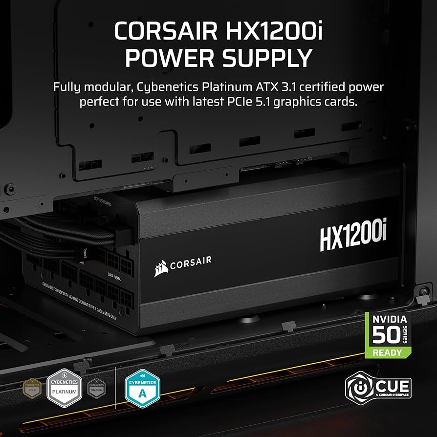 【ハイエンド】Corsair HX1200i Amazon.com: Corsair HXi Series, HX1200i, 1200 Watt, 80+