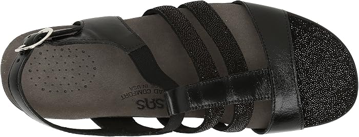 Женские сандалии SAS Allegro Heeled Comfort Sandal, цвет: Чёрный — фото 6