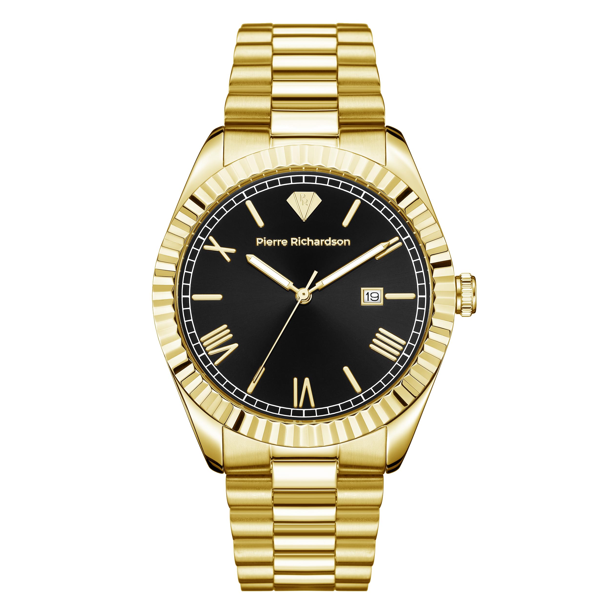 PR9821 Men’s Silver Watch – 41mm Stainless Steel, Japanese Quartz, 5ATM Water Resistant,…