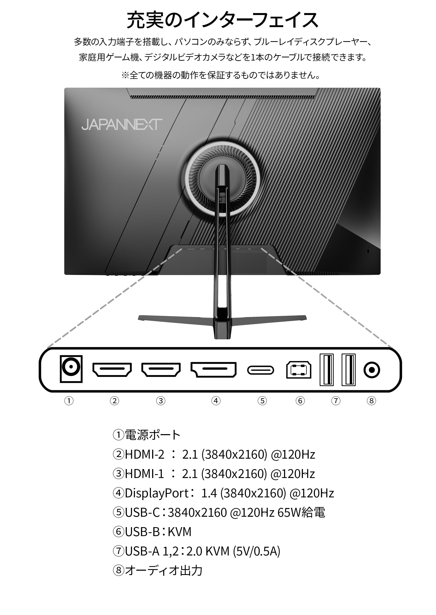 Amazon.co.jp: 【ECサイト限定】 JAPANNEXT 27インチ IPSパネル搭載 