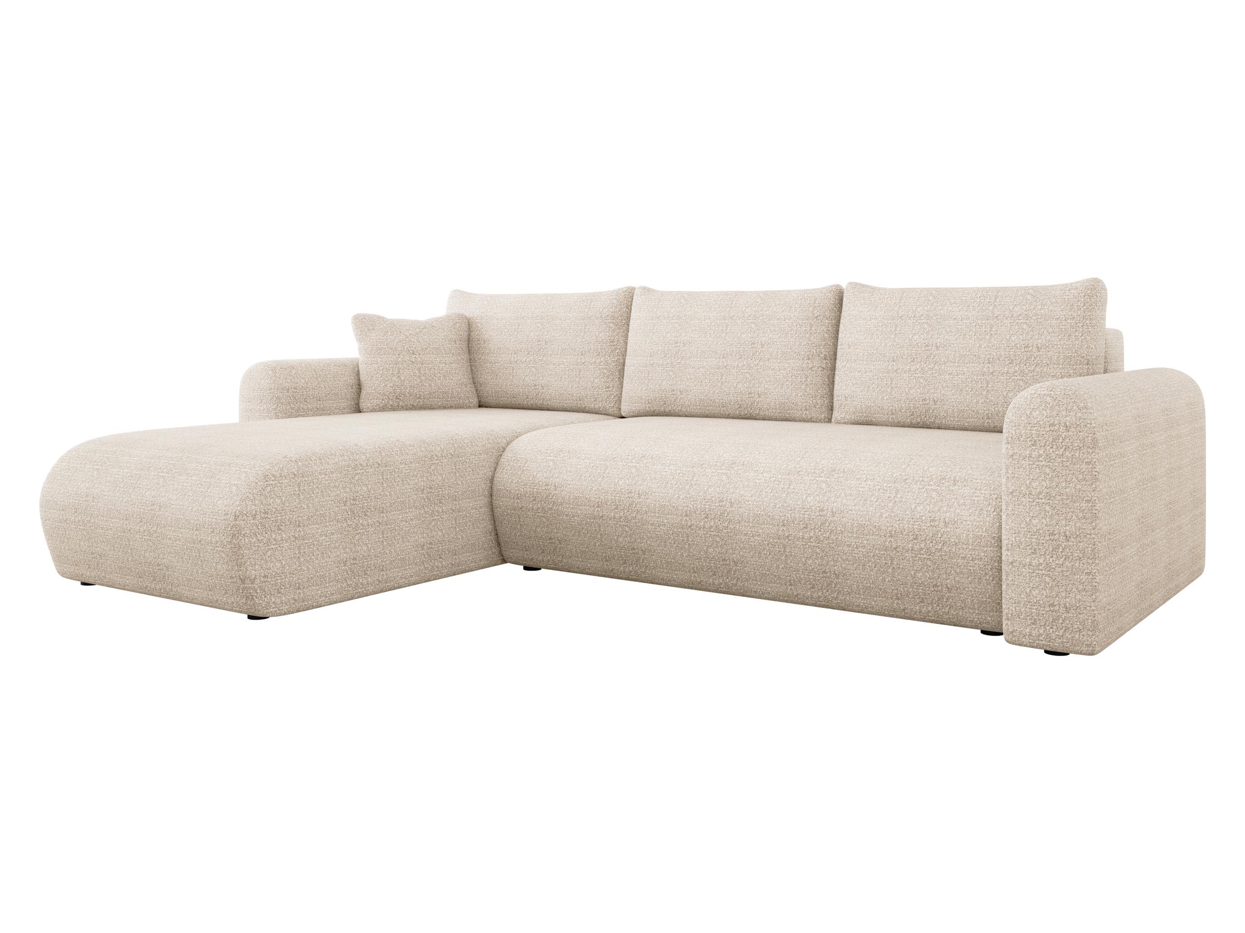 Mirjan24 Ecksofa Eliwo, Design Eckcouch, Couch mit Schlaffunktion und Bettkasten, Wohnlandschaft, Bettfunktion L-Form Sofa, Ottomane universell (Taro 01)