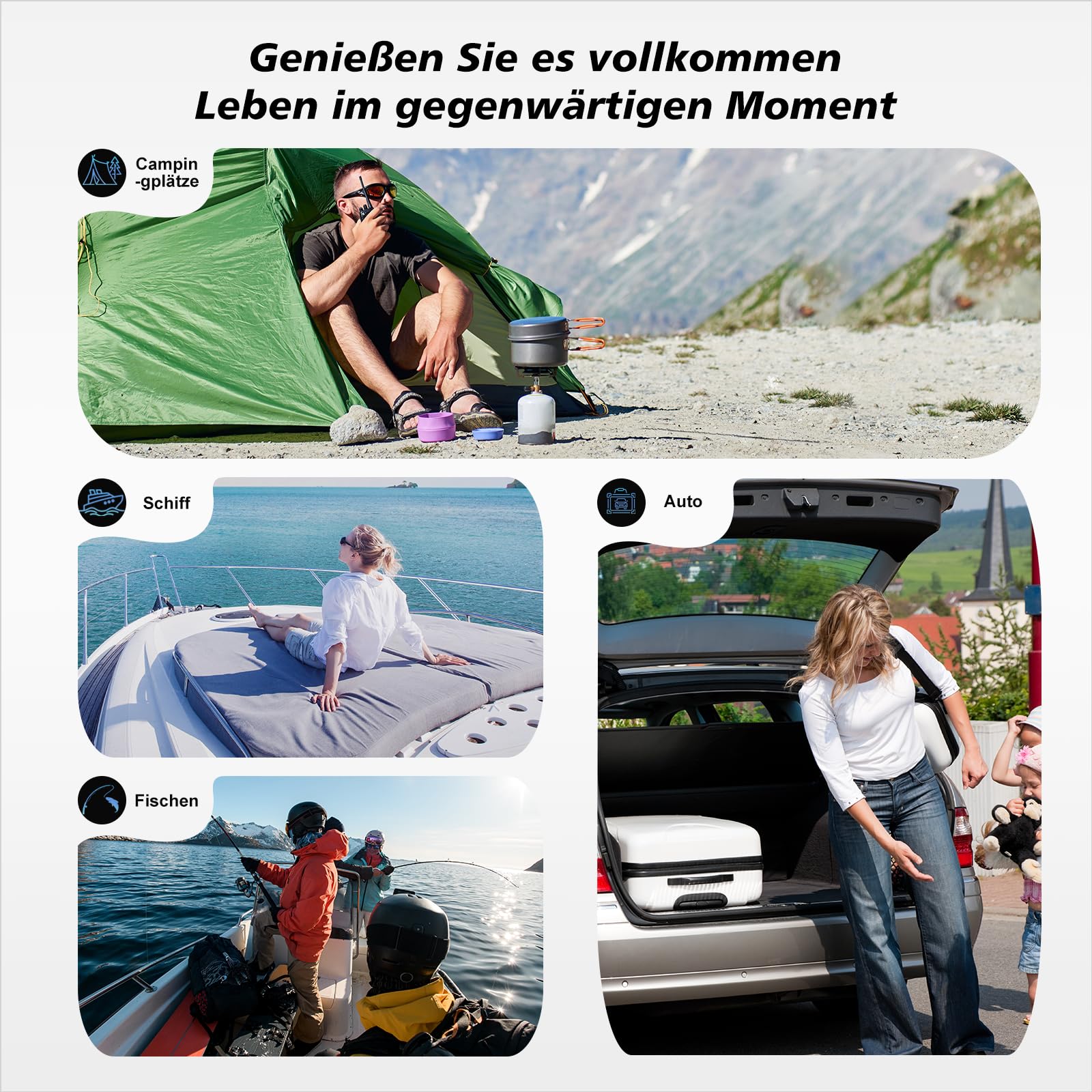 KM15 16L Kompressor Kühlbox Auto Mini Kühlschrank Elektrische Tragbare Camping-Kühlbox Gefrierbox 12/24v für Lkw, Boot, -20℃-20℃