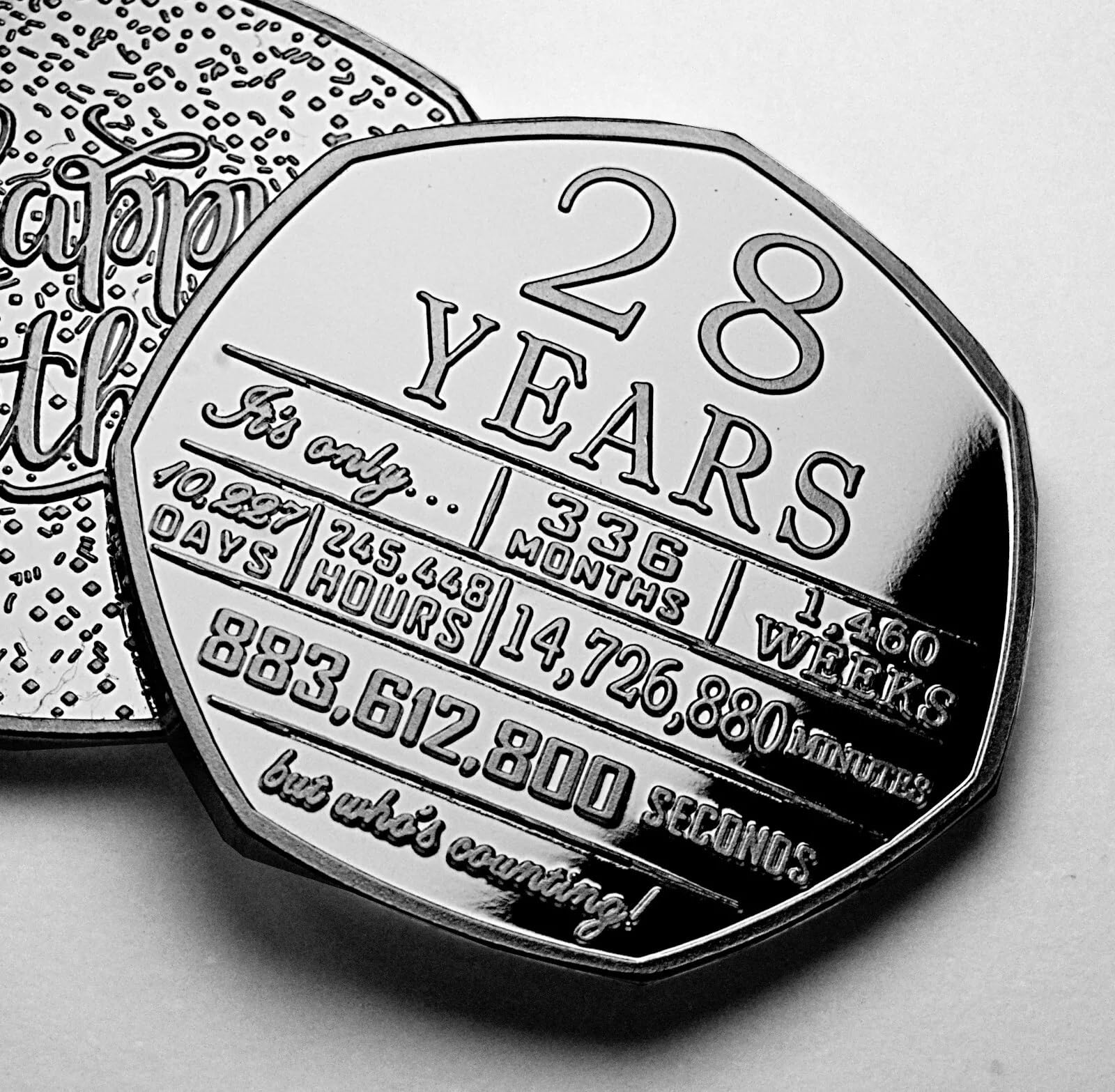 The Commemorative Coin Company 28th Birthday Silver Commemorative. Gift/Present/Son/Daughter/Party. Twenty Eight 28 Years