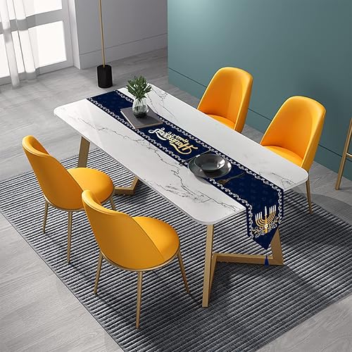 Vista 20 de Wehhbtye Paquete de 2 caminos de mesa de fútbol para cocina, cancha de fútbol americano de 12 x 71 pulgadas con borlas, bufandas de tocador
