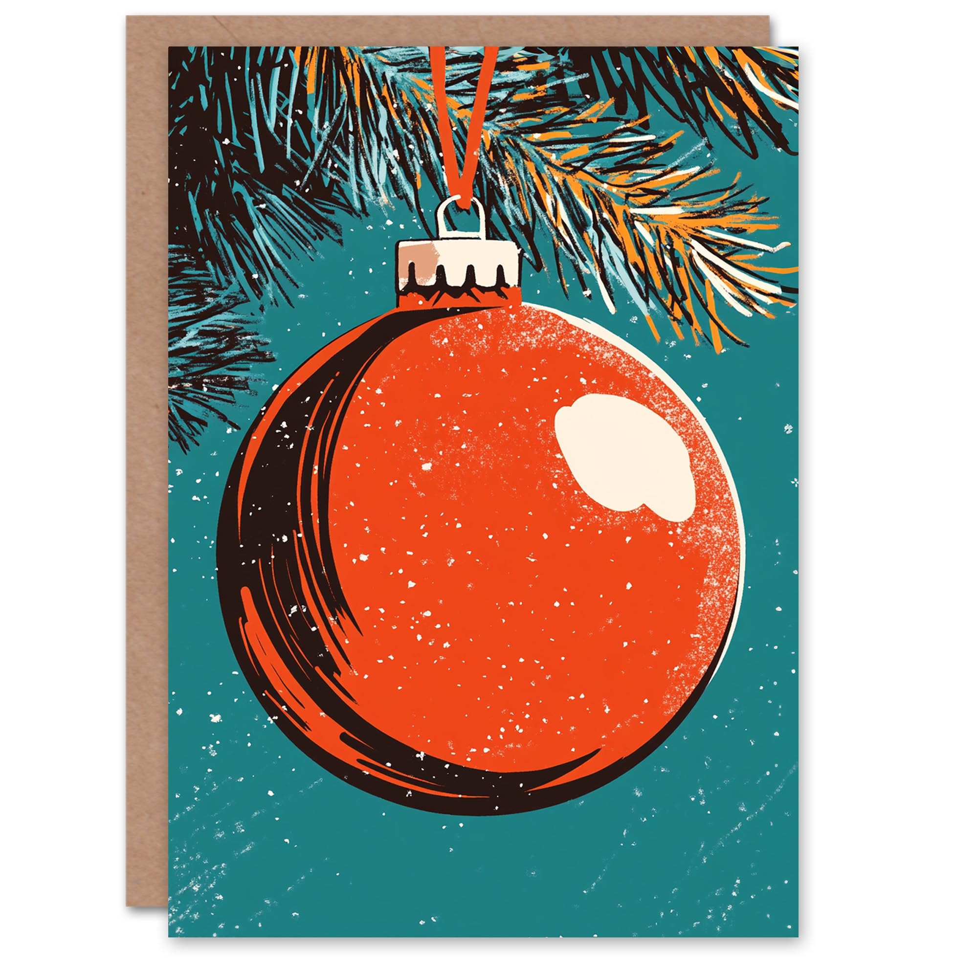 Artery8 Greeting Card - Red - Pine