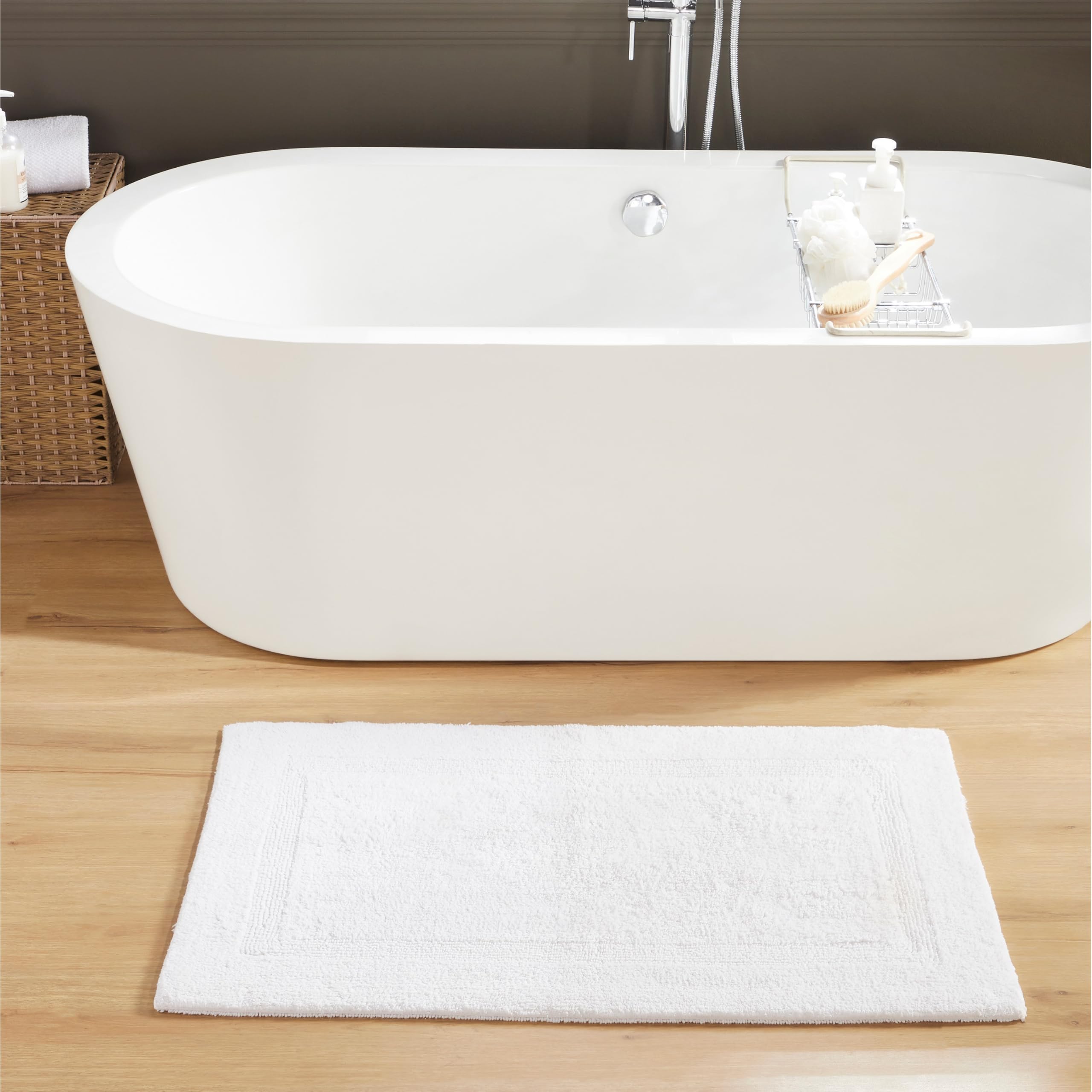 Better Trends White 100 Percent Cotton In Vibrant Colors, 24" X 40" Rectangle