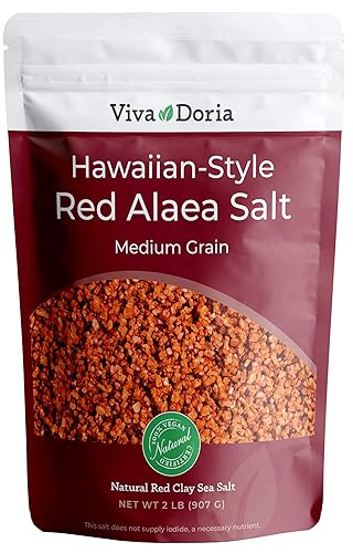 Viva Doria Hawaiian Red Alaea Sal Marina Grano Medio 2 lb 907 g Viva Doria Hawaiian Red Alaea Sal Marina Grano Medio 2 lb 907 g