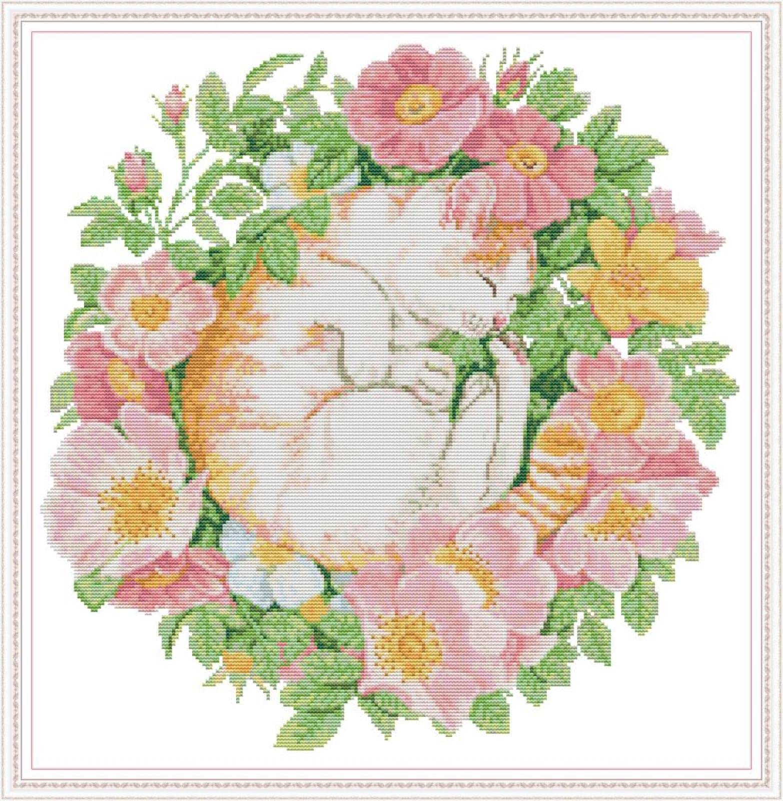 Broderie Point de Croix pré-imprimé 11CT kit de démarrage guidé - 8