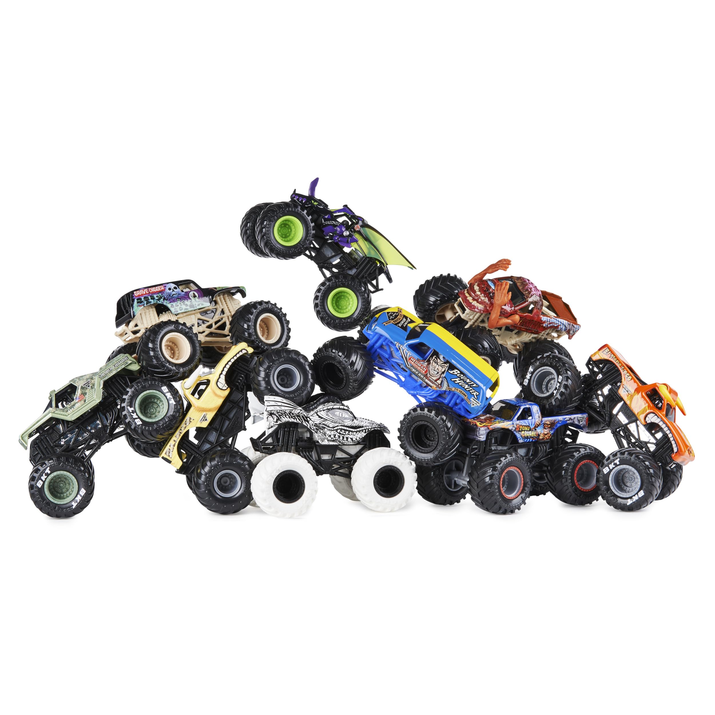 Amazon.com: Monster Jam, Official 9 Pack Monster Trucks 1:64 Scale
