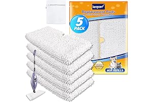 KEEPOW Steam Mop Replacement Pads for Shark S3500 Series (5 Pack)