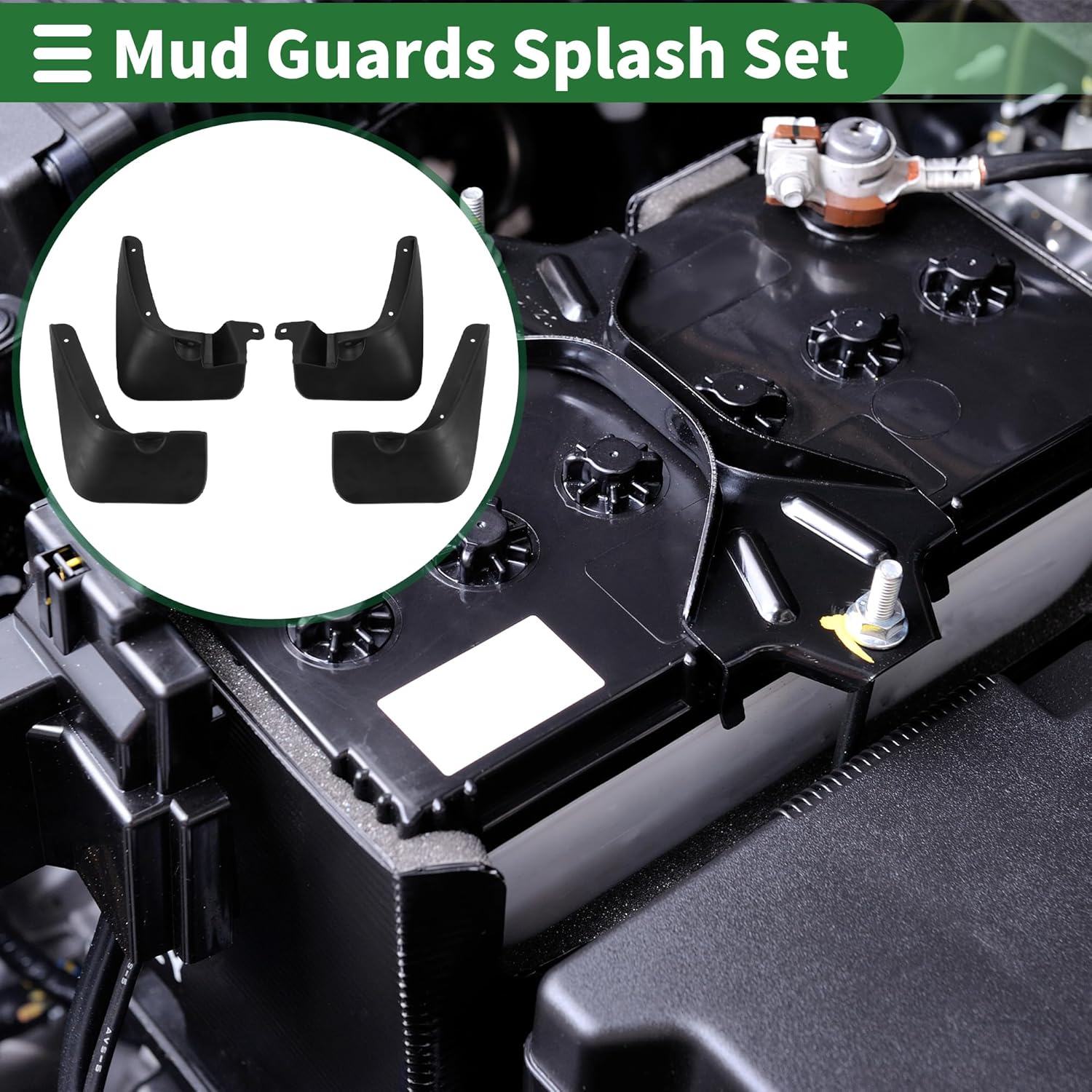 Motoforti Mud Flaps Splash Guards Mud Guards for Kia Rio 2005-2010 W/Mount Accessories