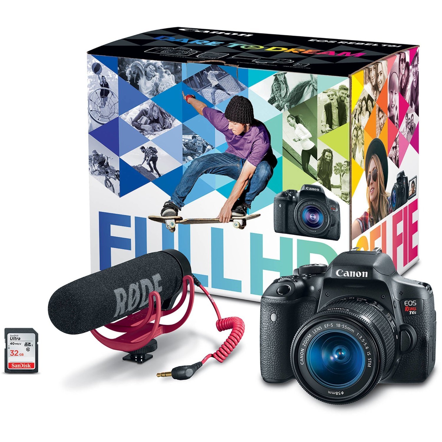 Canon Eos Rebel T6i Video Creator Kit With 18 55mm Desertcart INDIA